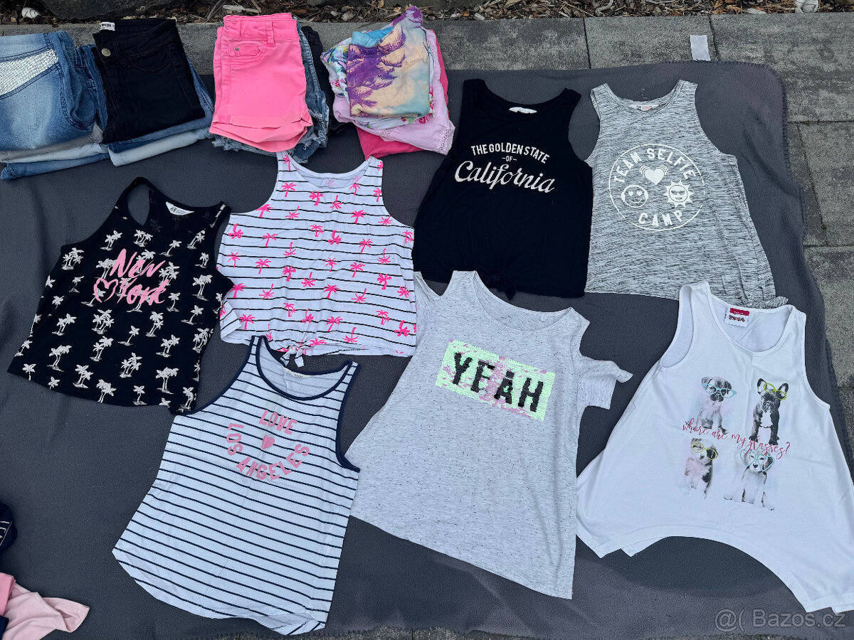 Dívčí oblečení vel. 142-158, větší množství - 8