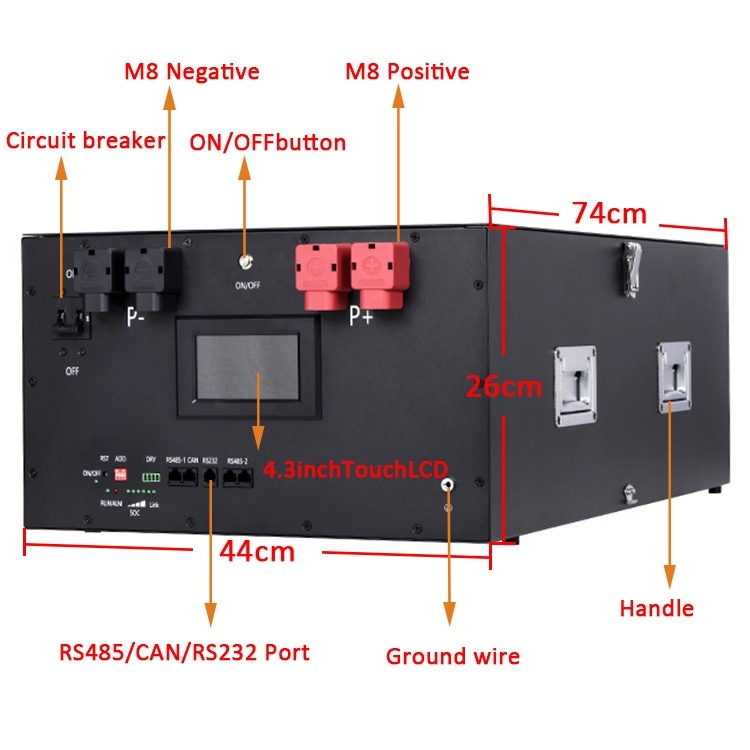 18.1kw LIFEPO4 baterie k FVE 51,2V; 330AH, pridavny ALARM - 8