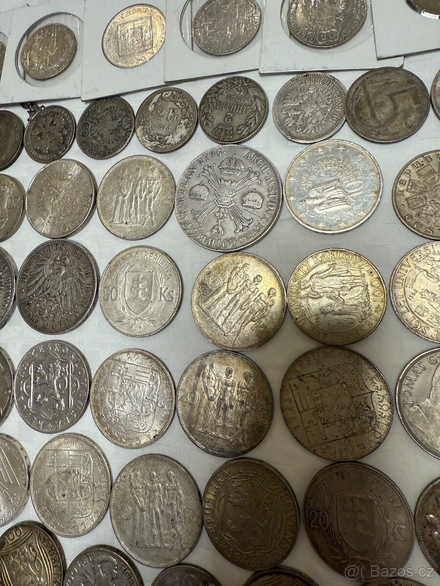 Velká sbírka stříbrných mincí - 8