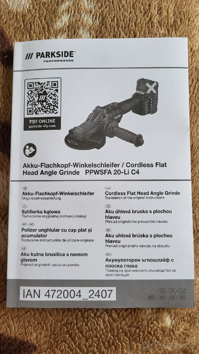 Flexa, akku úhlová bruska, nova - 8