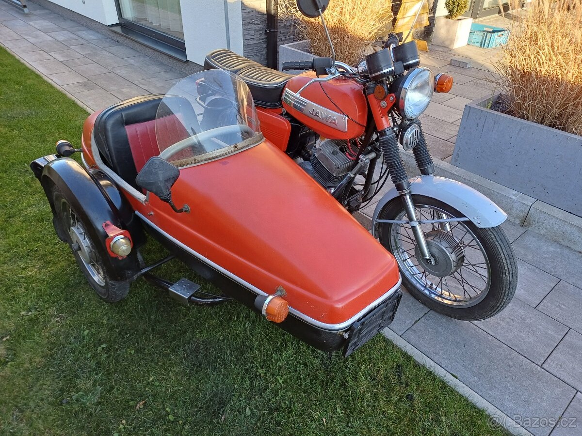 Jawa 350/634 + velorex 562 s TP původní - 8