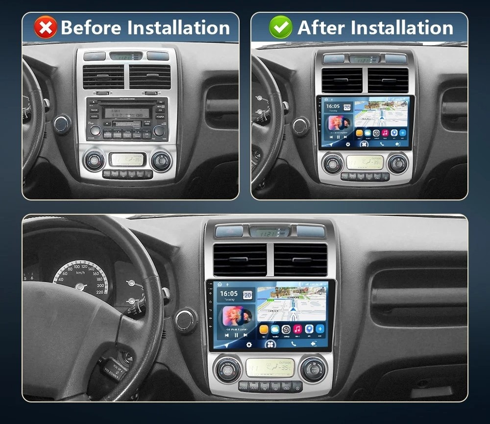 Kia sportage autorádio Podofo - 8