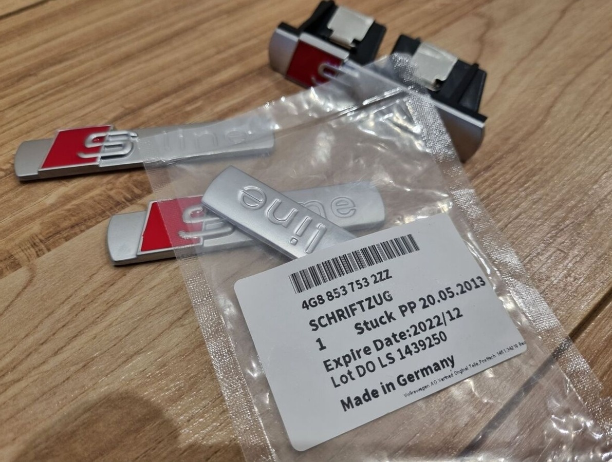 AUDI Sline napisy znak loga S line - 8