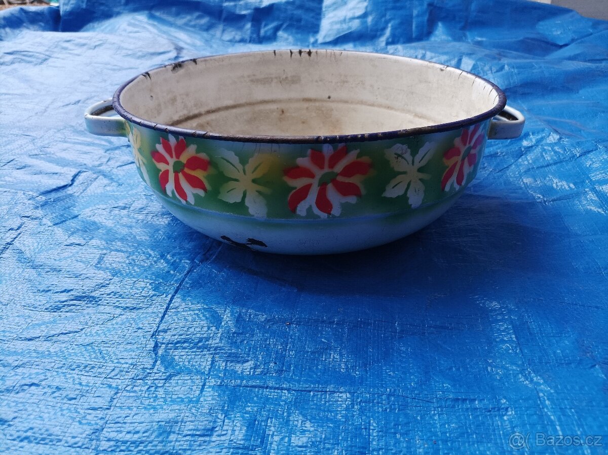 Smaltovaná miska, průměr 27 cm - 8