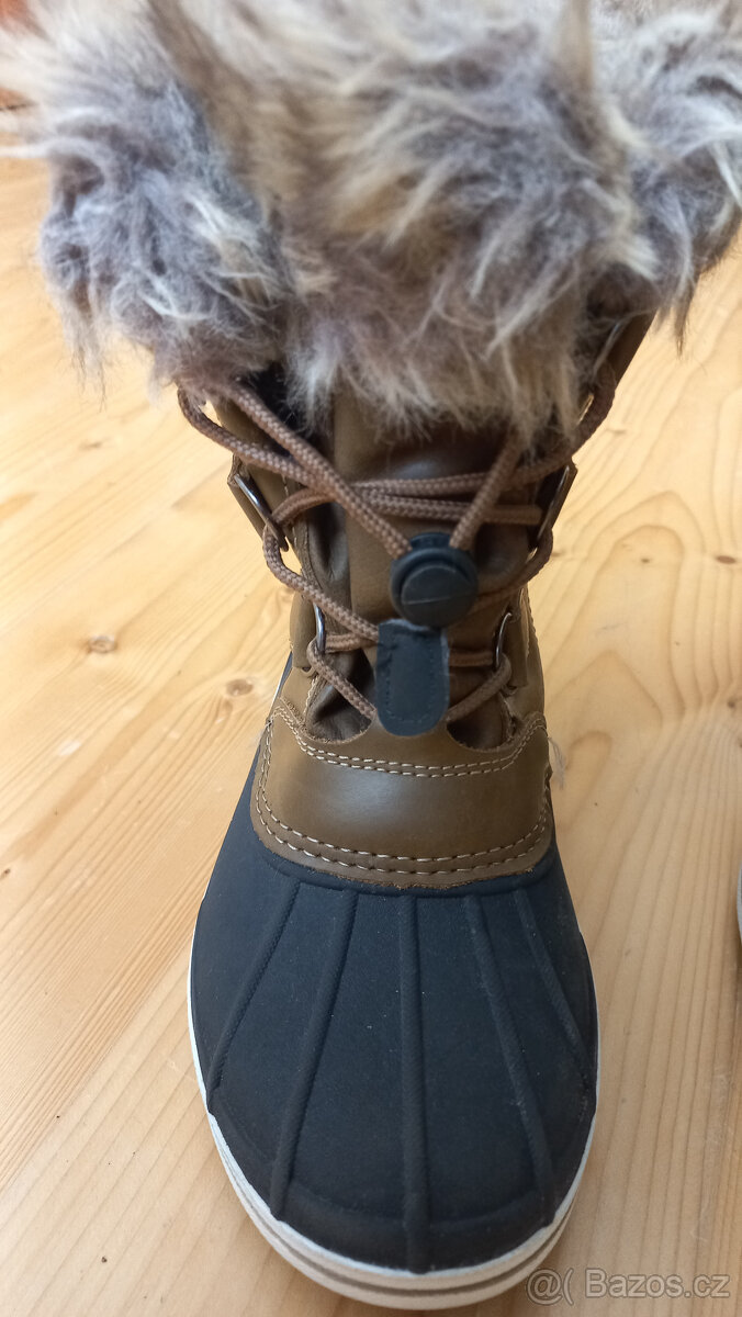 boty, sněhule s kožešinou, dětské, velikost 33 - 8