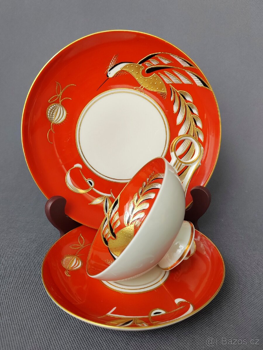 Sběratelský ručně malovaný porcelánový set Wallendorf - 8