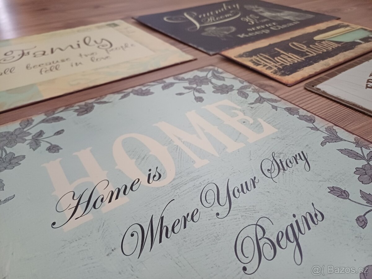 Plechové obrázky/dekorace - 8