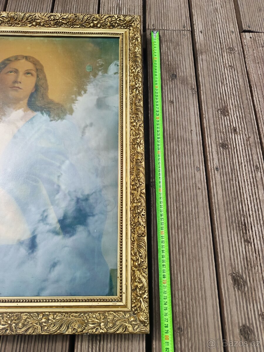 Starožitný obraz Panny Marie - 8