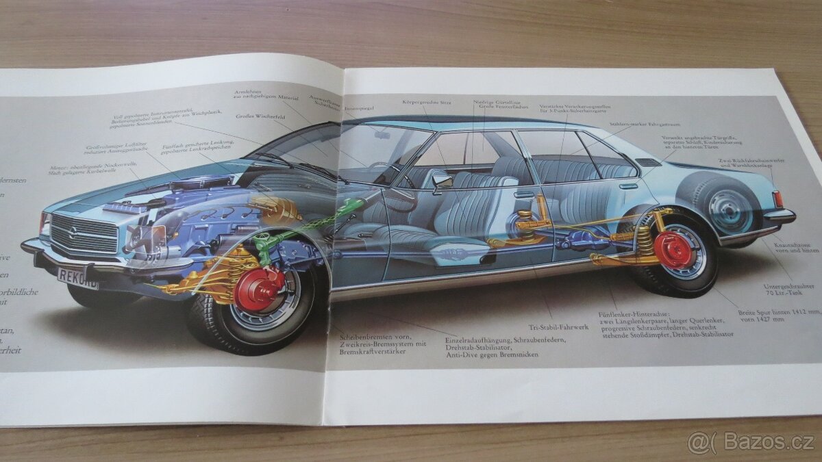 Prospekty Opel Vauxhall GM 60.-90. léta. - 8