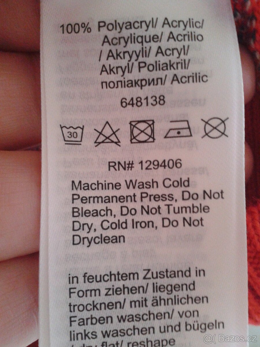 Teplý a krásný zimní svetr 48/50 - 8