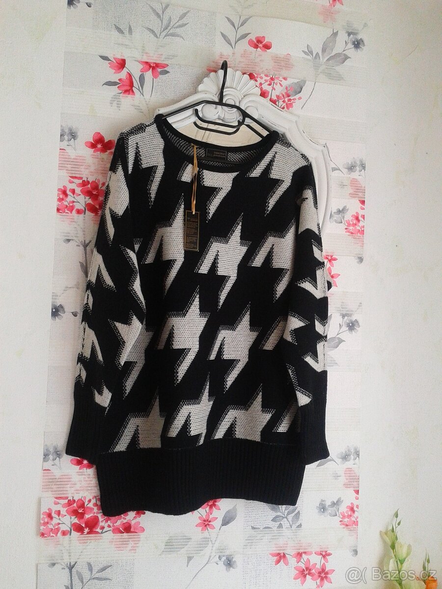 Krásný teplý svetr s 30% vlna 40/44 - 8