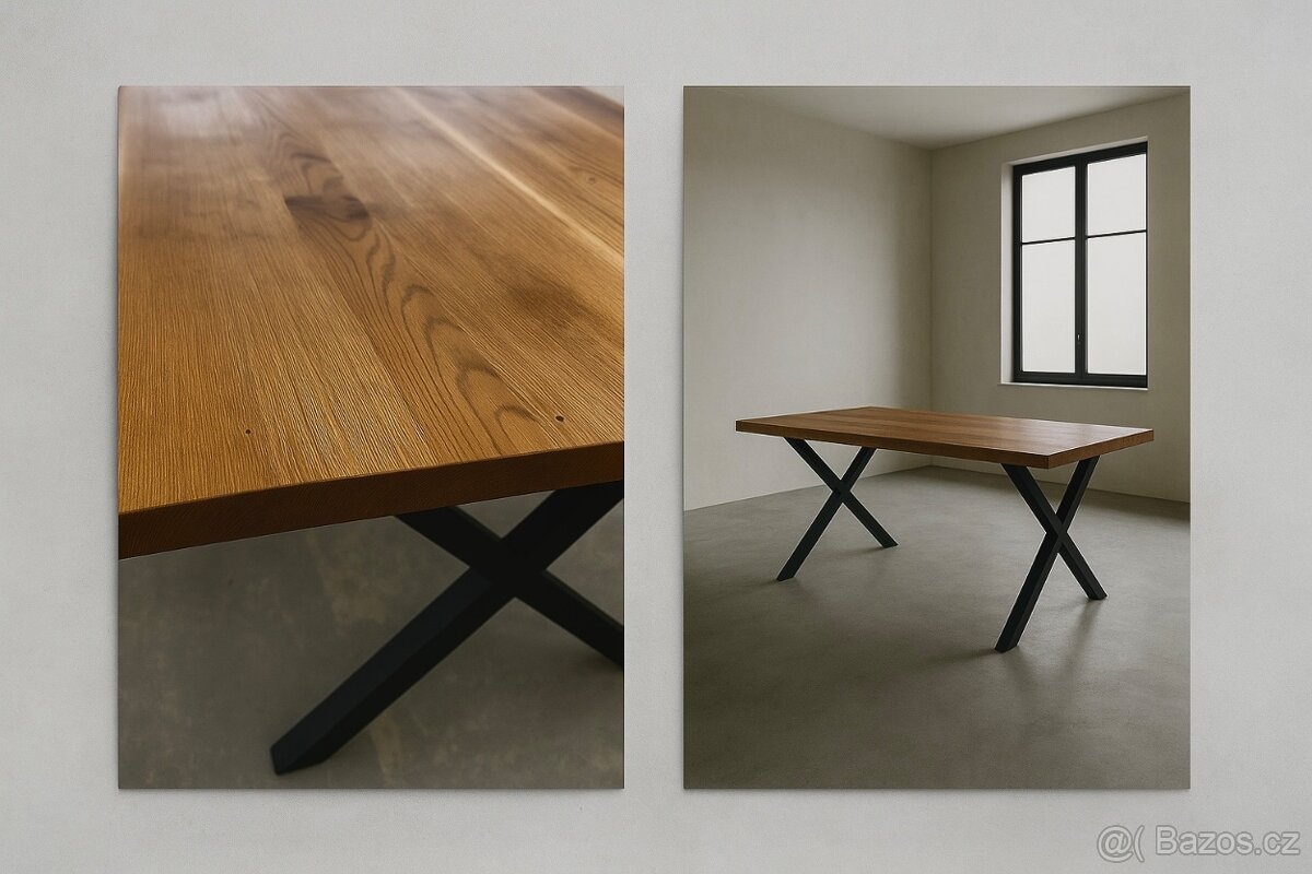 Dubový masivní stůl - 8