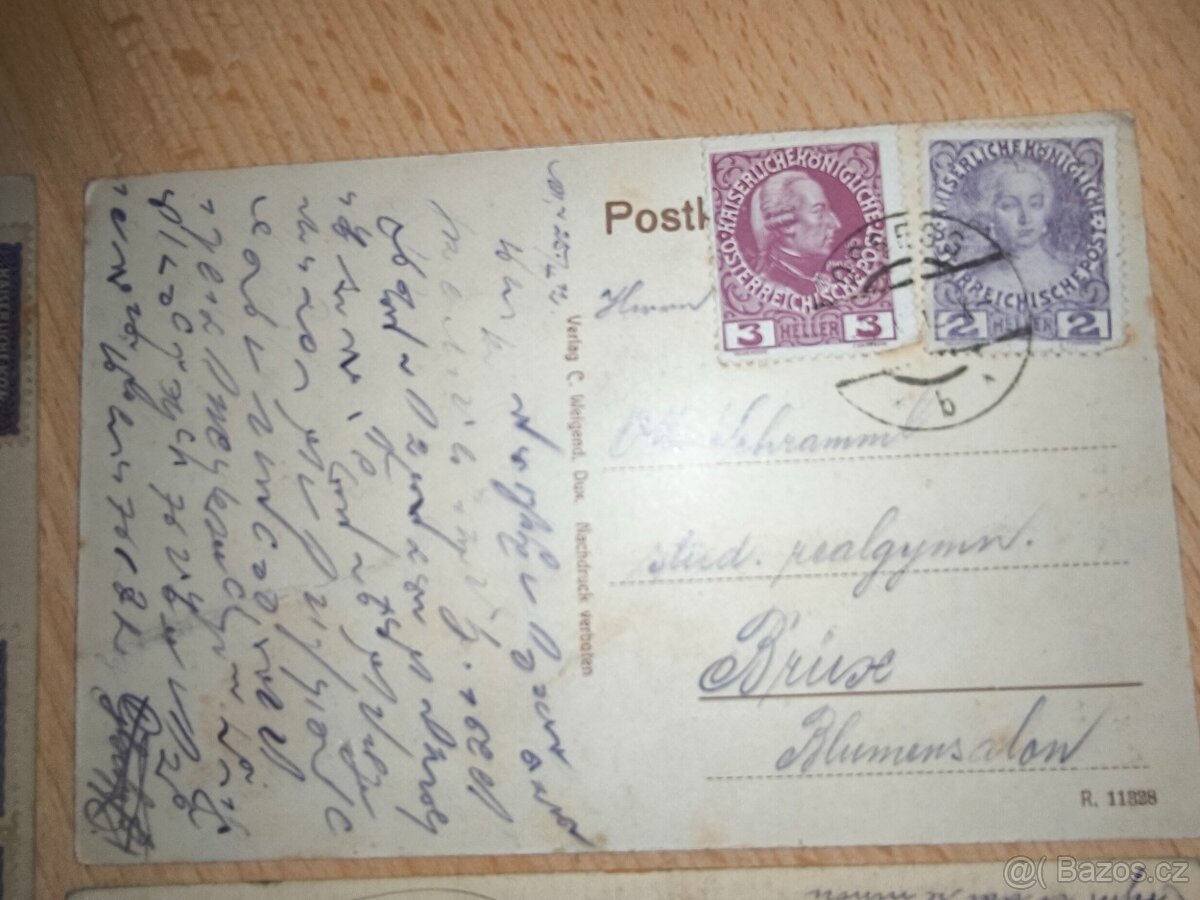 5 ks starých pohlednic, cizina - 1910 - 1918. - 8