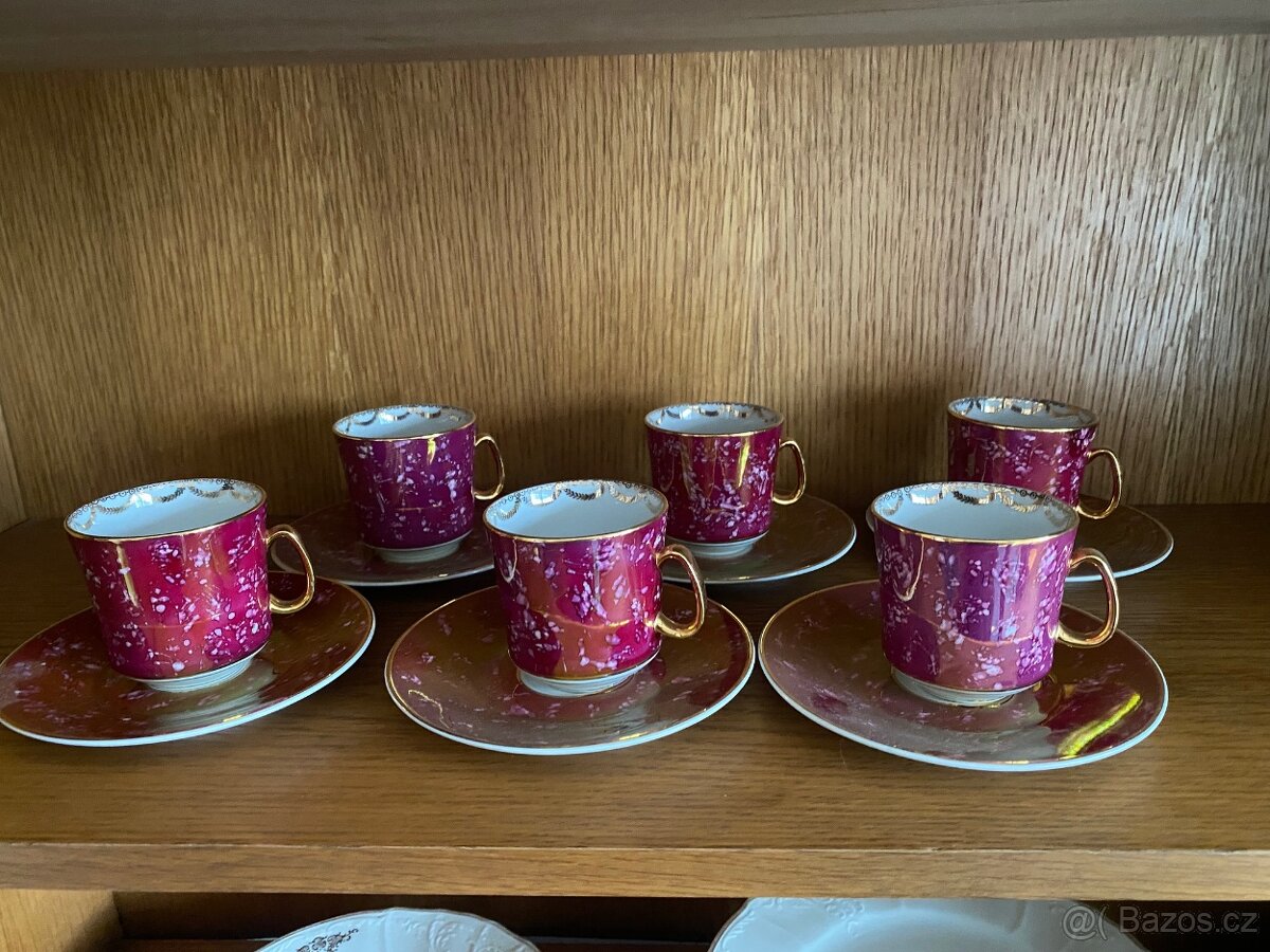KÁVOVÁ SOUPRAVA -NOVÁ-ZNAČENÁ JSK - 8