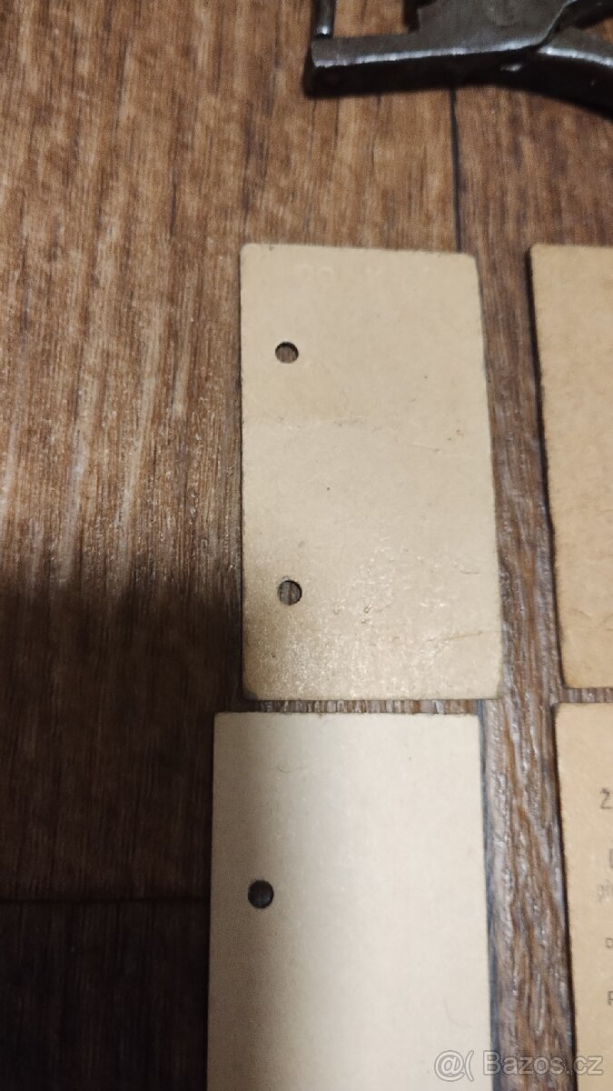 Kleště a 6 ks jízdenek na ČSD - 8