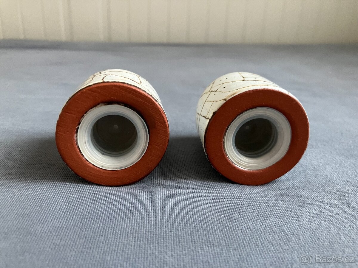 Keramická souprava (šestidílná), imitace popraskané kameniny - 8