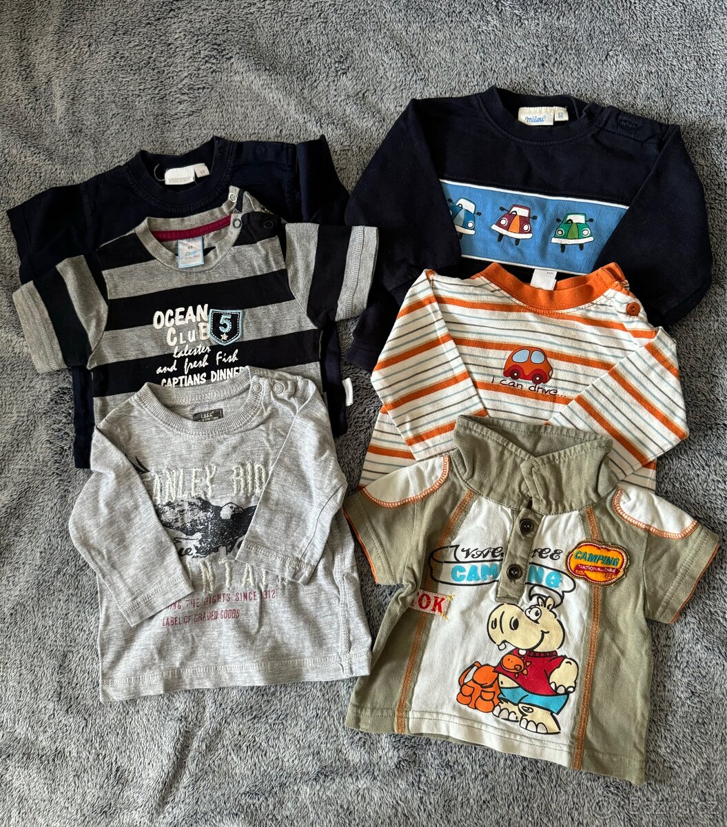 mix oblečení na chlapečka vel. 62-68 (90kusů oblečení) - 8