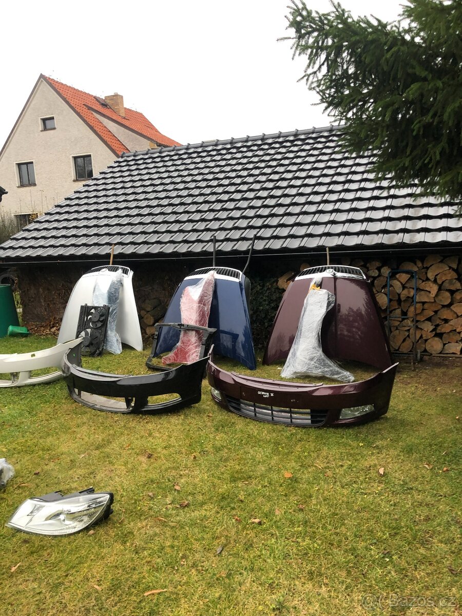 predek skoda octavia II 08-13 kapota naraznik xenon NaLAK - 8