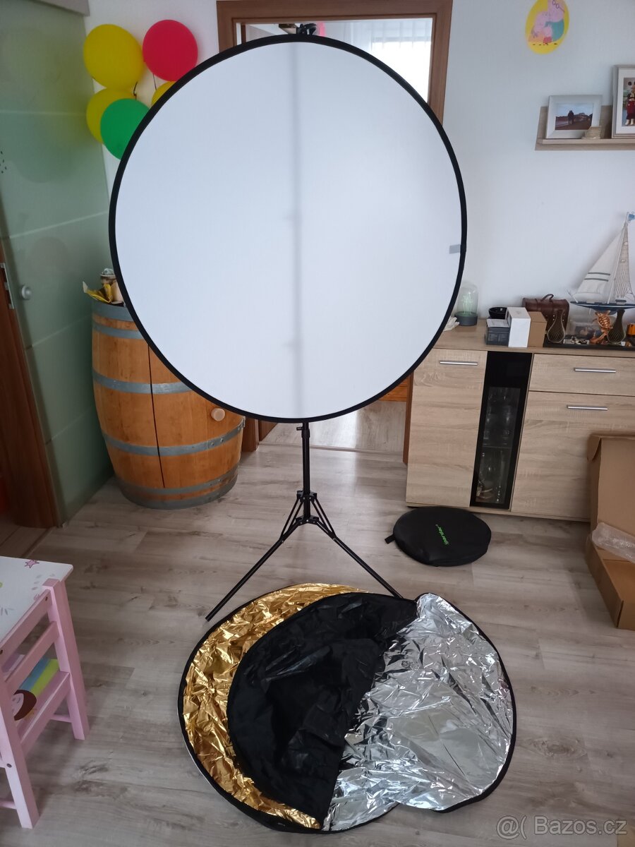 Reflektor - odrazná deska 110cm 5v1 se stativem - 8
