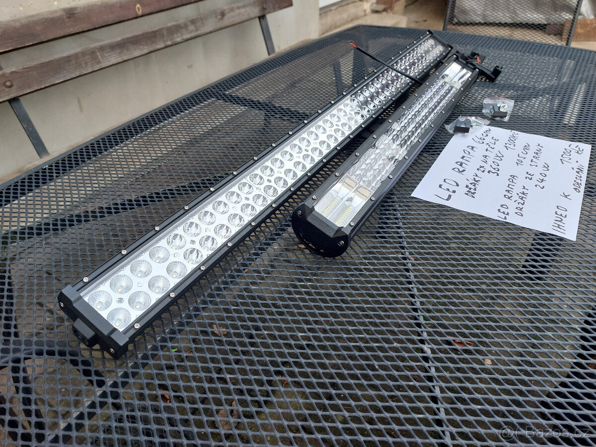 LED SUPER pracovní rampy délka od 10cm 27W do 66cm 360w - 8