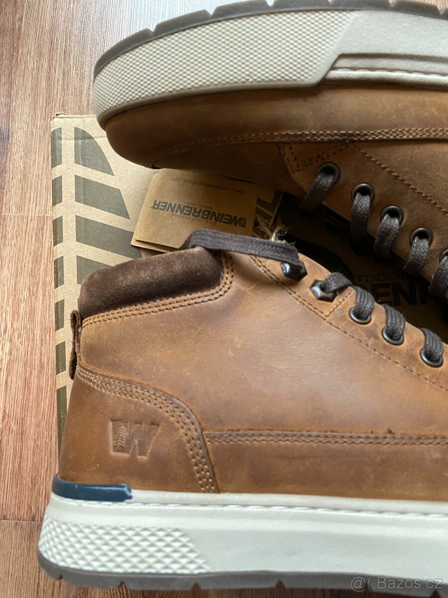 Nové pánské kožené podzimní/zimní boty Weinbrenner - č. 42 - 8