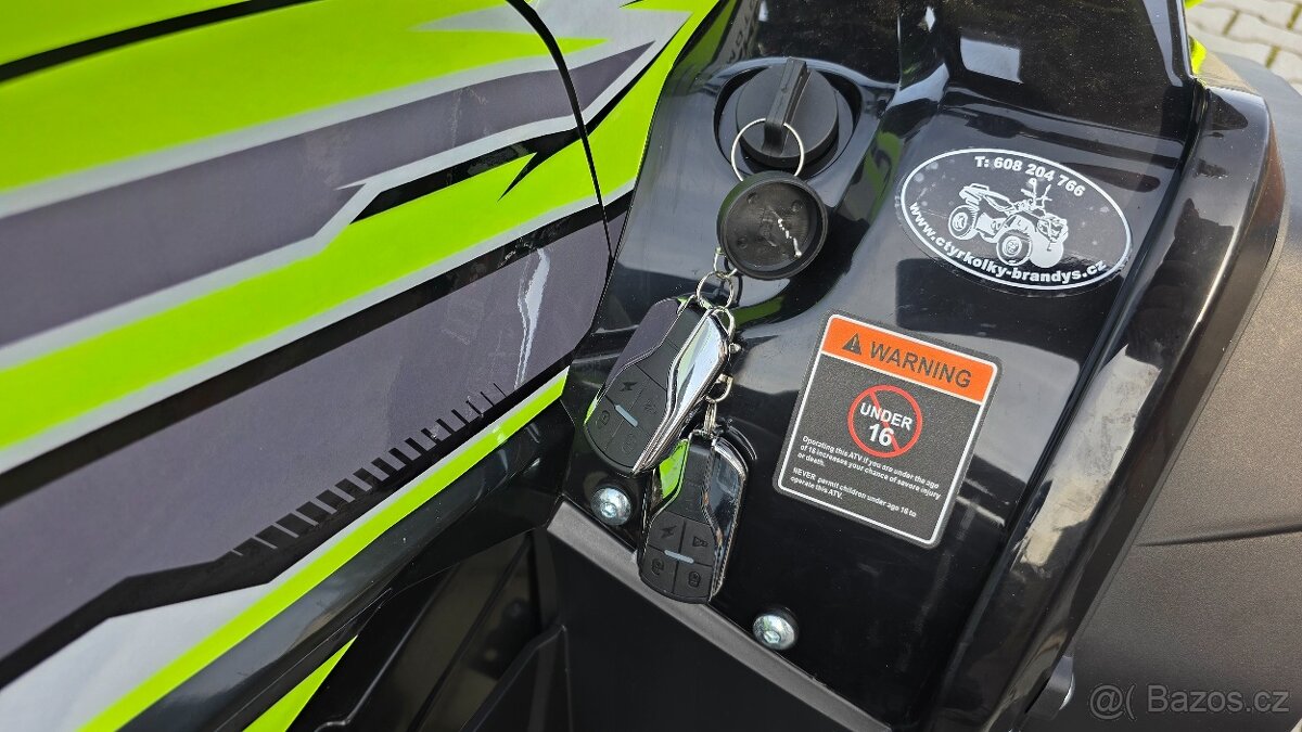 Dětská elektro čtyřkolka ATV RockRider 1800W 60V,zelena - 8