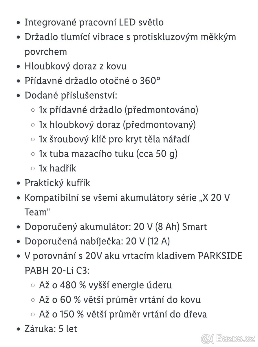 Aku kladivo peformance v kufru 5,8 J - 8