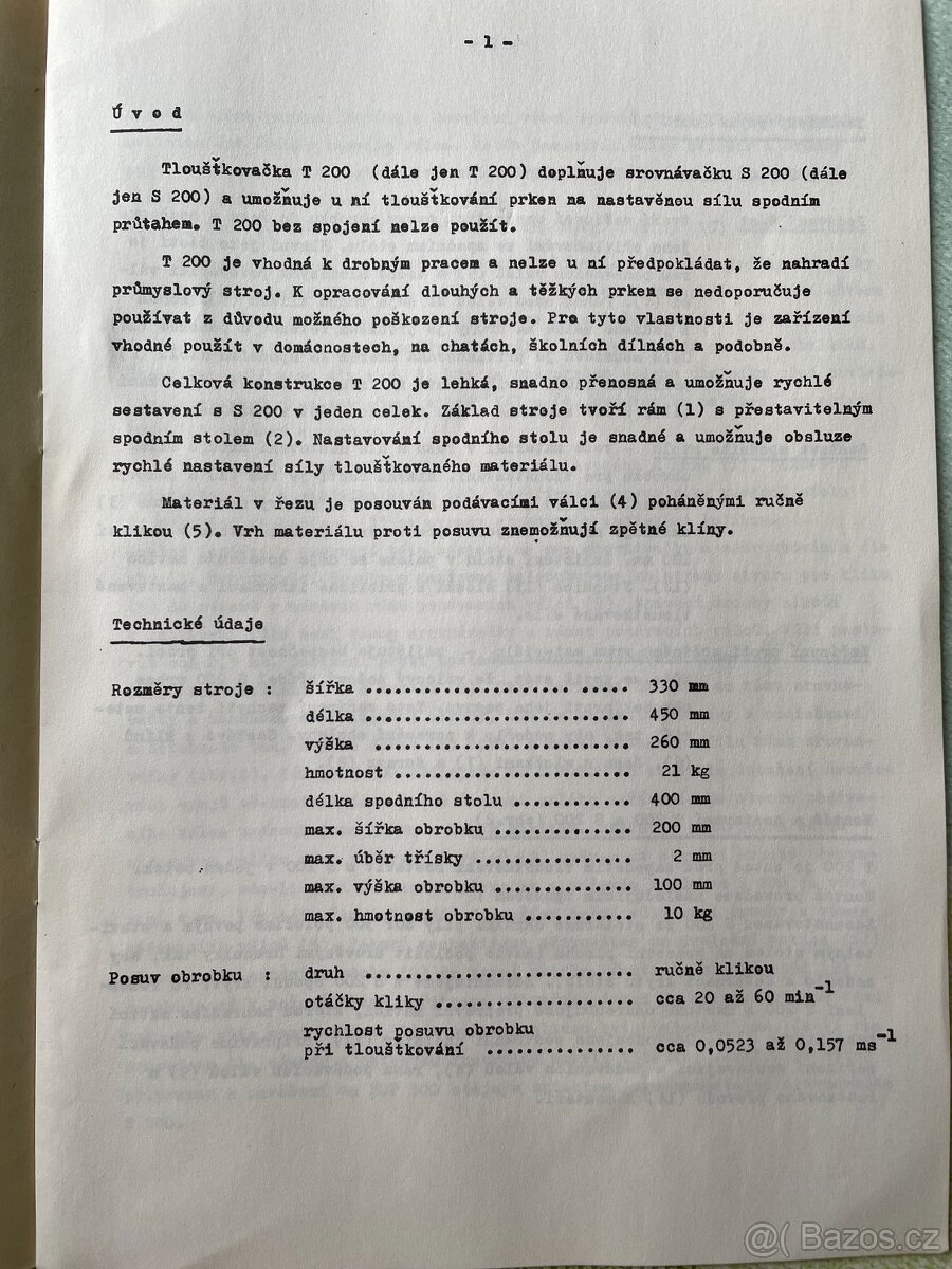 Protahovačka - tloušťkovačka - přídavné zařízení - 8