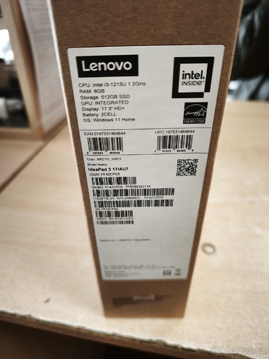 Prodám notebook LENOVO IDEAPAD 3 17,3" v ZÁRUCE - 8
