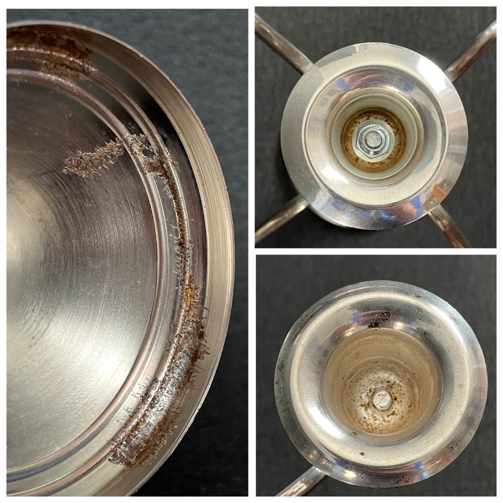 Pětiramenný stolní svícen 18.5 cm, stříbrný kov - 8