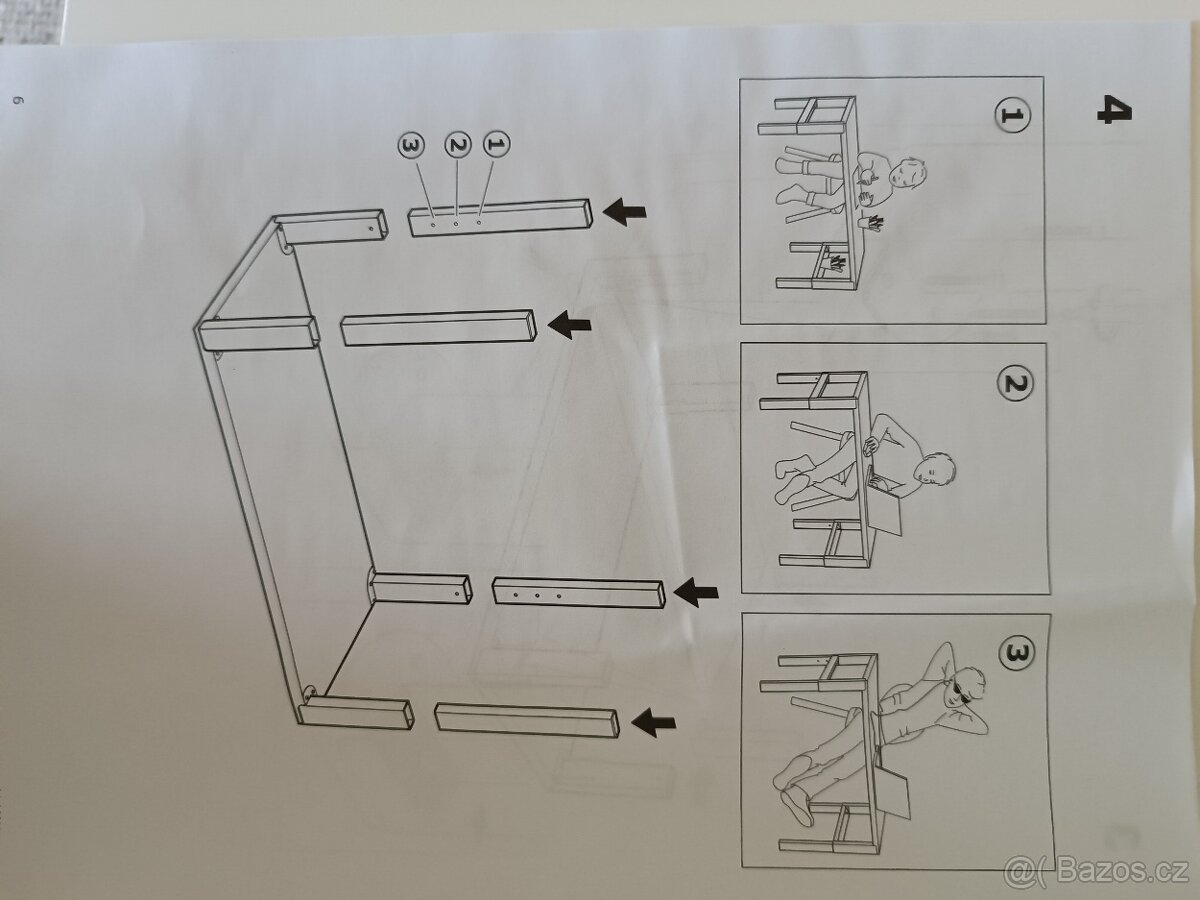 dětský psací stůl PAHL IKEA s poličkou bílo-zelený - 8