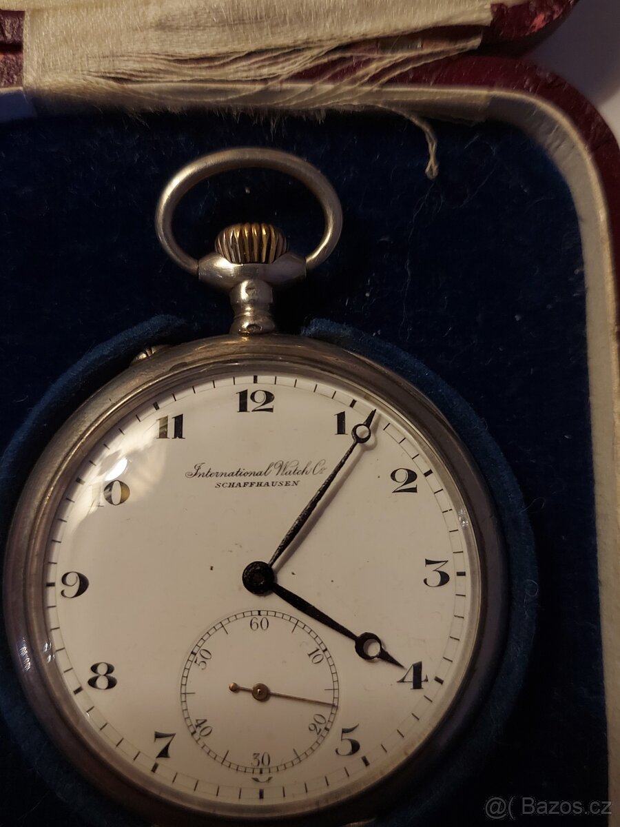 Celostříbrné kapes.hodinky IWC Schaffhausen - 8