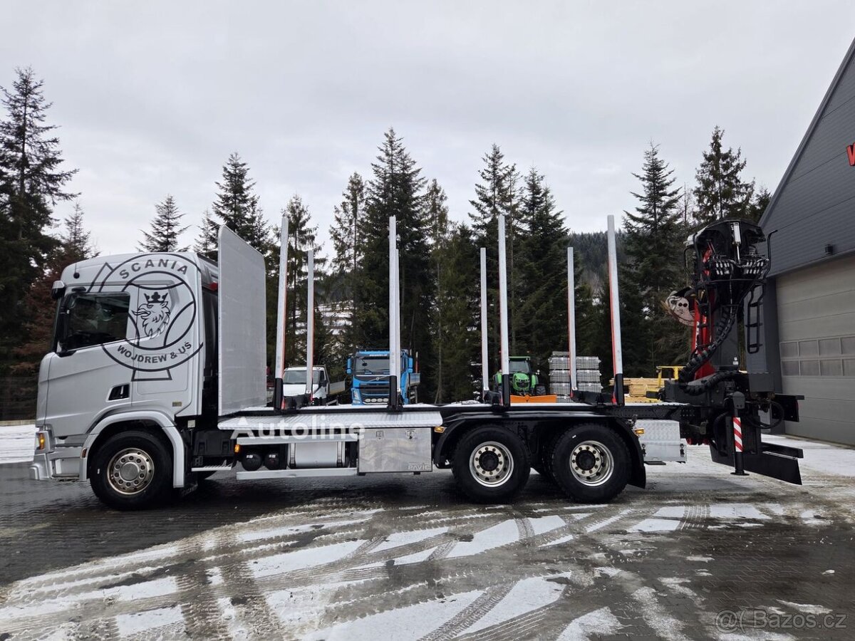 Scania R580 V8 do drewna lesovuz - 8