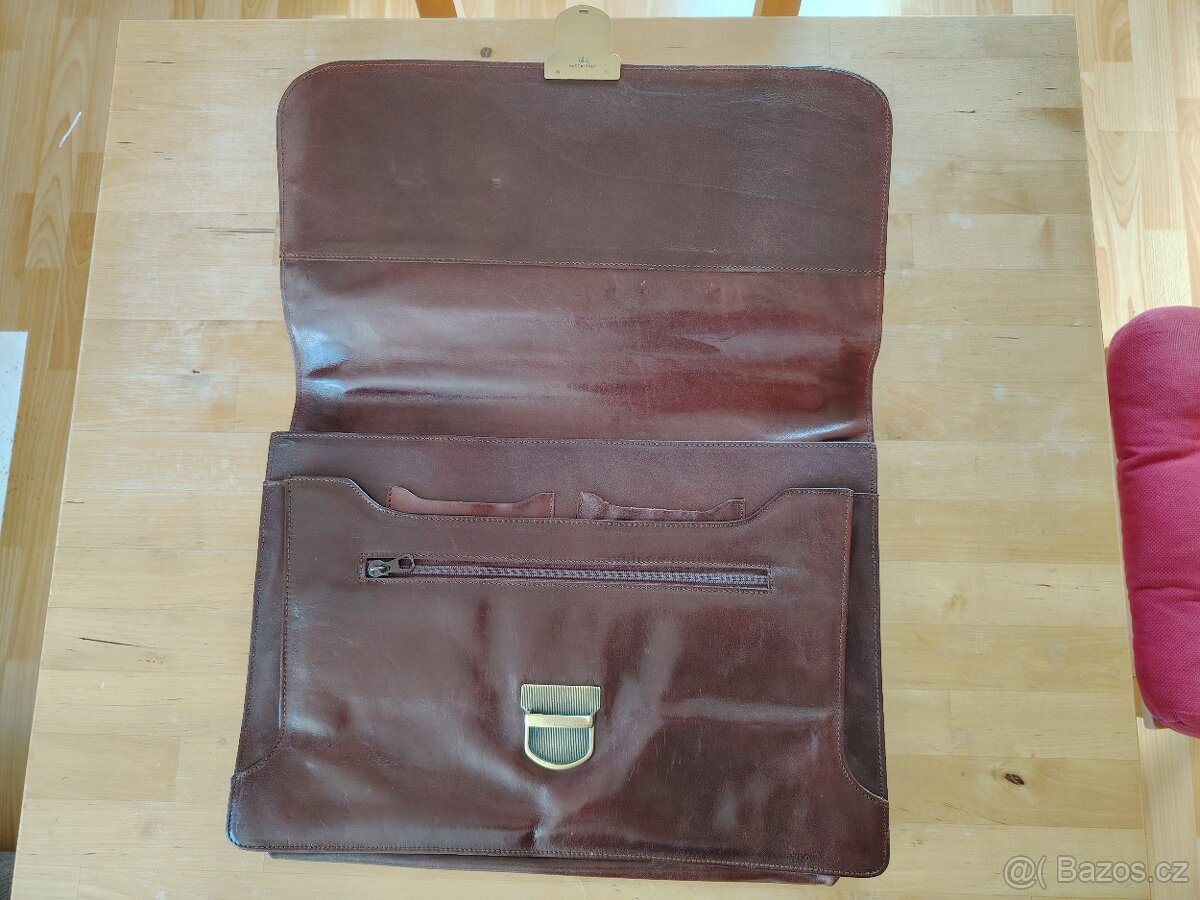 Hnědý pánský kufřík/spisovka – nový - 8