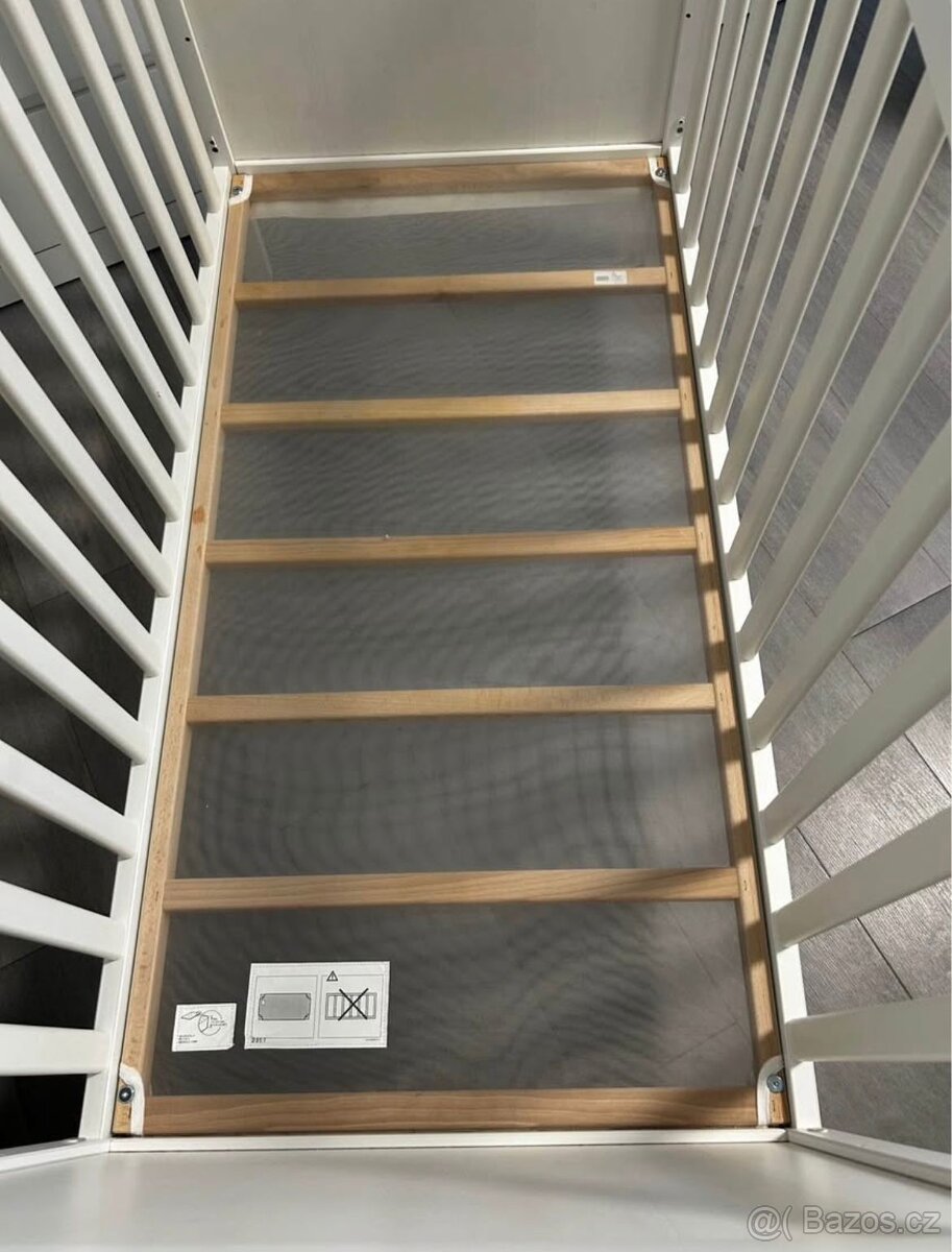 Dětská postýlka IKEA SUNDVIK bílá Rozměry: 60x120 - 8