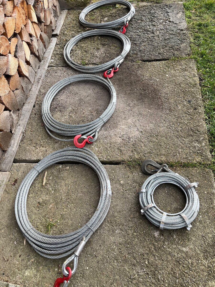 Ocelová lana s hákem - 8
