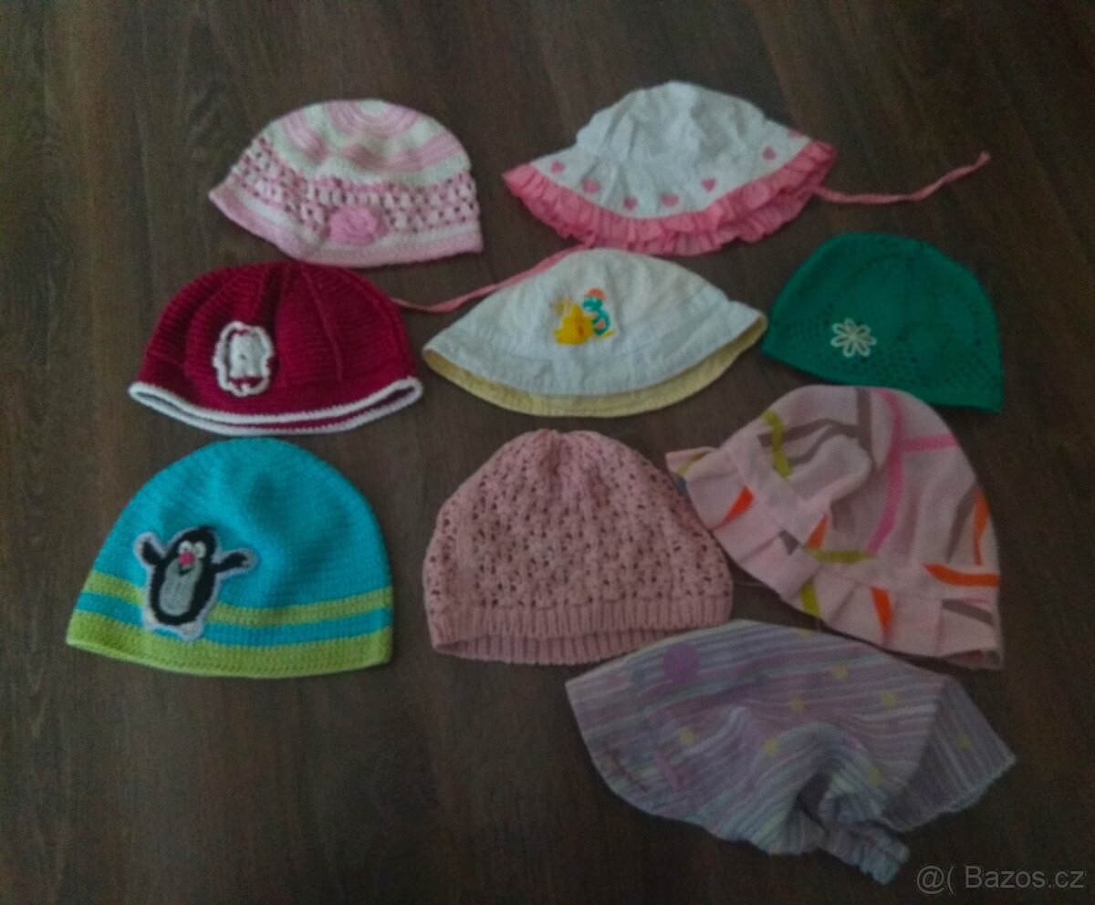 Dětské čepice a kšiltovky do věku 6let - 8