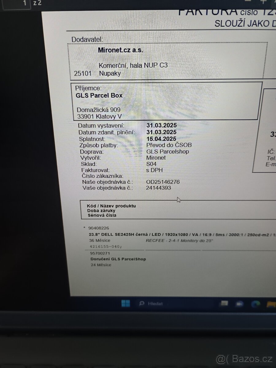 Monitor Dell 24 - 8