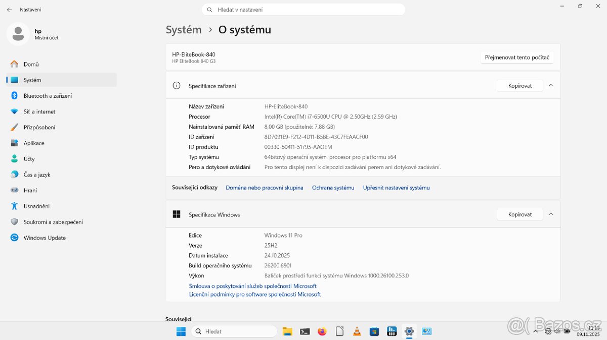 HP EliteBook 840 G3 i7 + dokovací stanice windows11. - 8