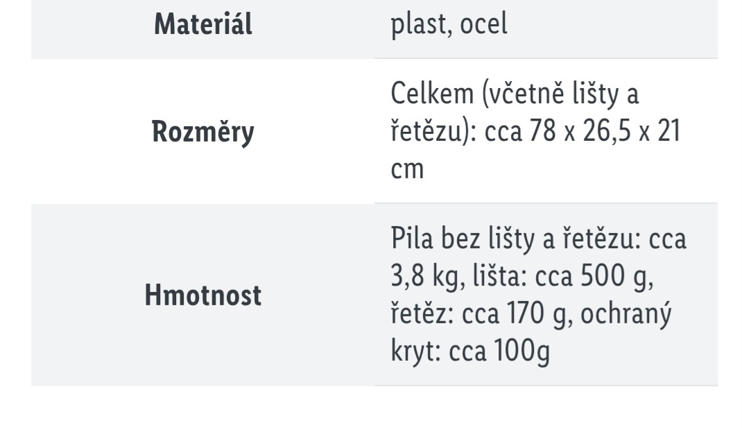 Elektrická řetězová pila Parkside 1600W - 8