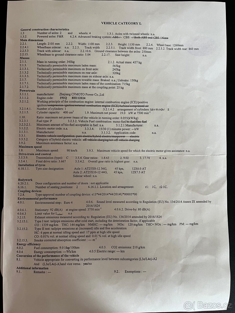 CF MOTO 450 EPS ZIMNI PAKET - 8