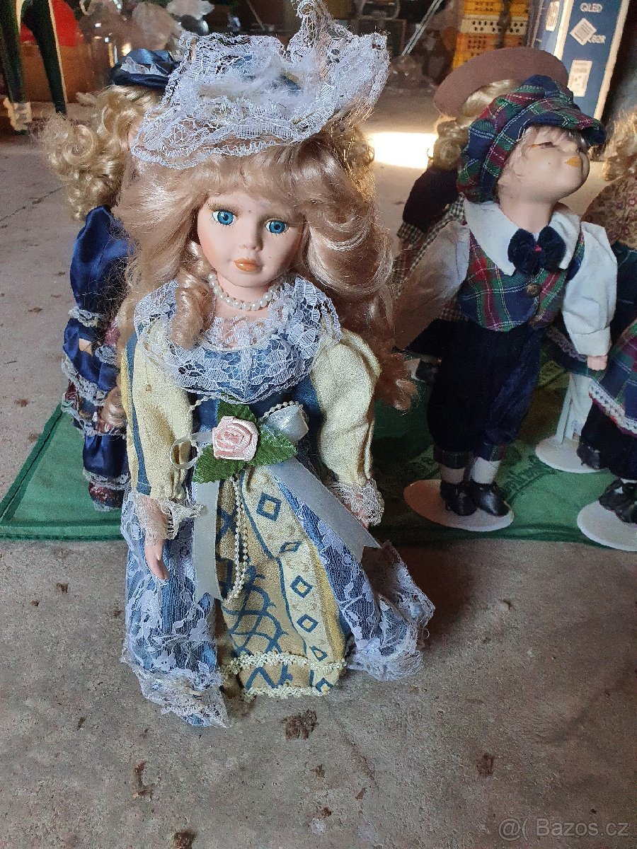 Panenky s porcelánovou hlavou kočárky - 8