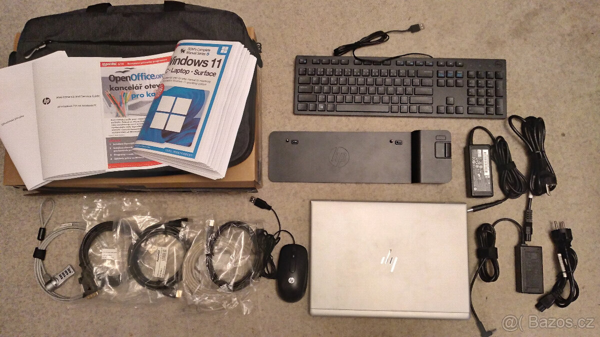 Prodám výkonný Hewlett-Packard Elitebook 735G6+dock+brašna - 8