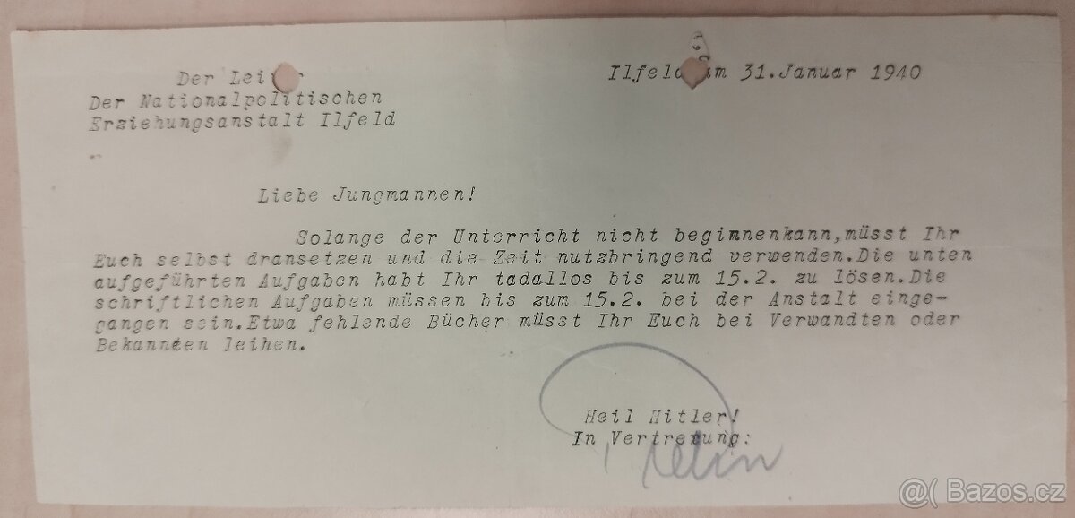 DOKUMENTY PO GENERÁL SS BERNHARD VOSS 3 - 8