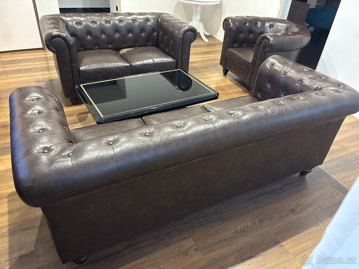 Kožená sedací souprava 3+2 - 8