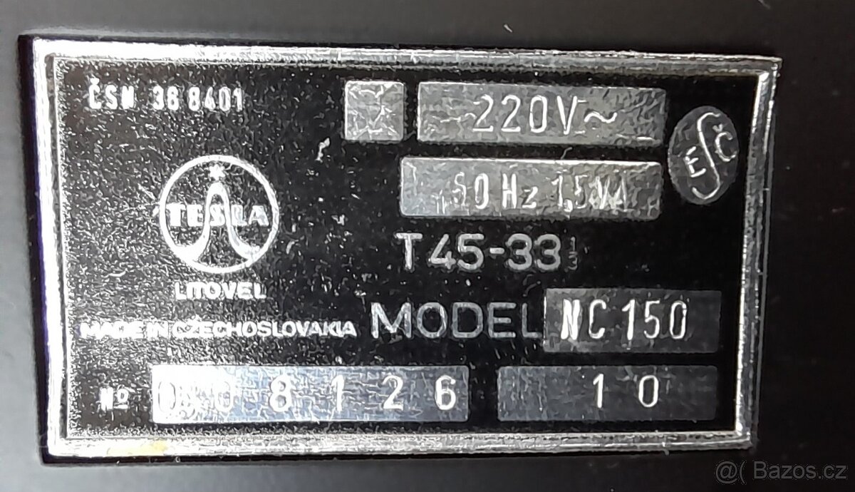 Starý starožitný gramofon Tesla Jihlava - 8