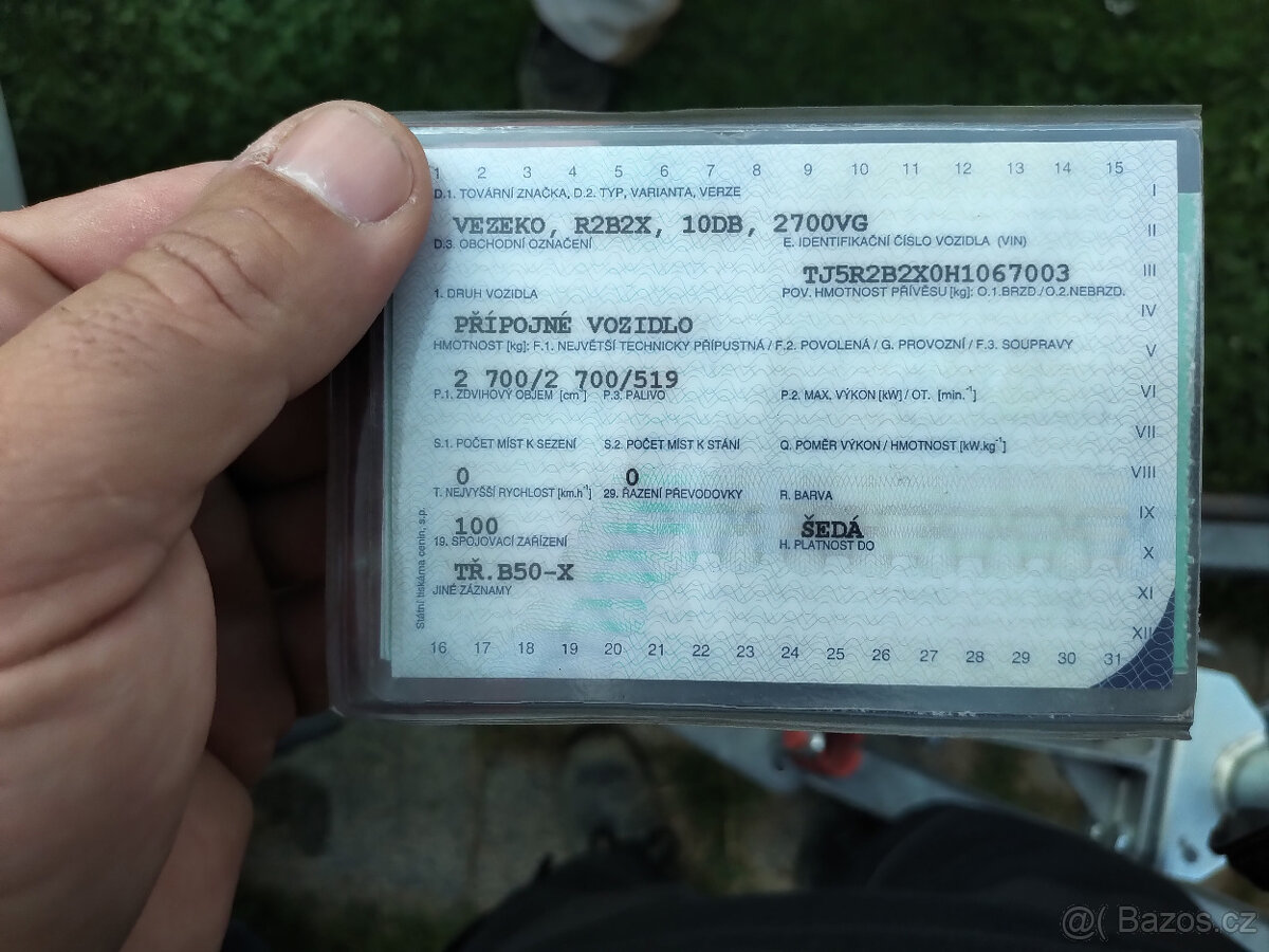 Dvounápravový sklopný vozík Vezeko - 8