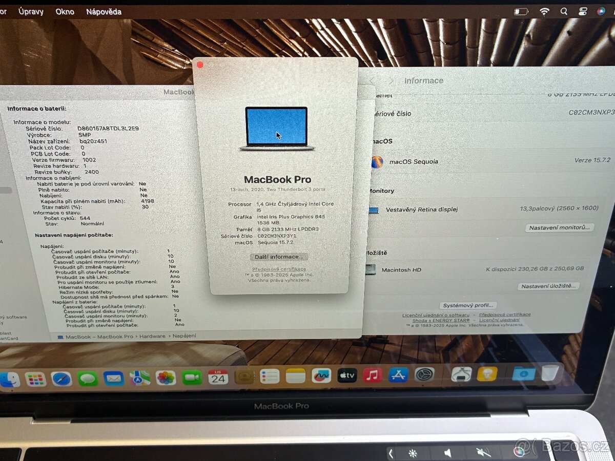 MacBook Pro 13'' 2020 / i5 / 8GB / 256GB SSD - DPH - 8