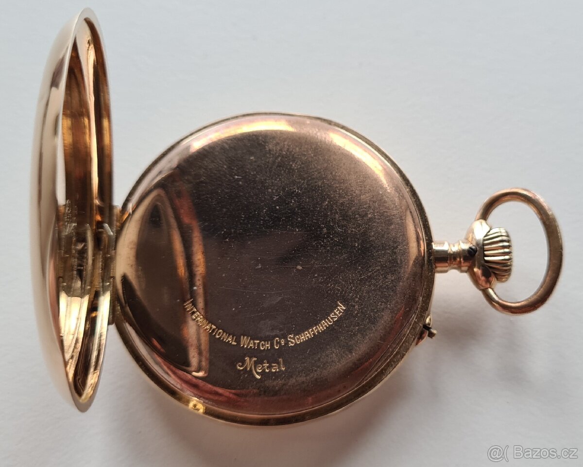 Zlaté 14K kapesní hodinky IWC Schaffhausen
- 8