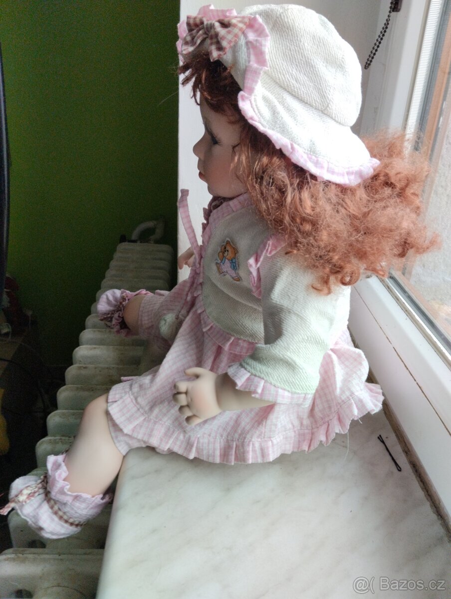 Porcelánové panenky sedící - 8